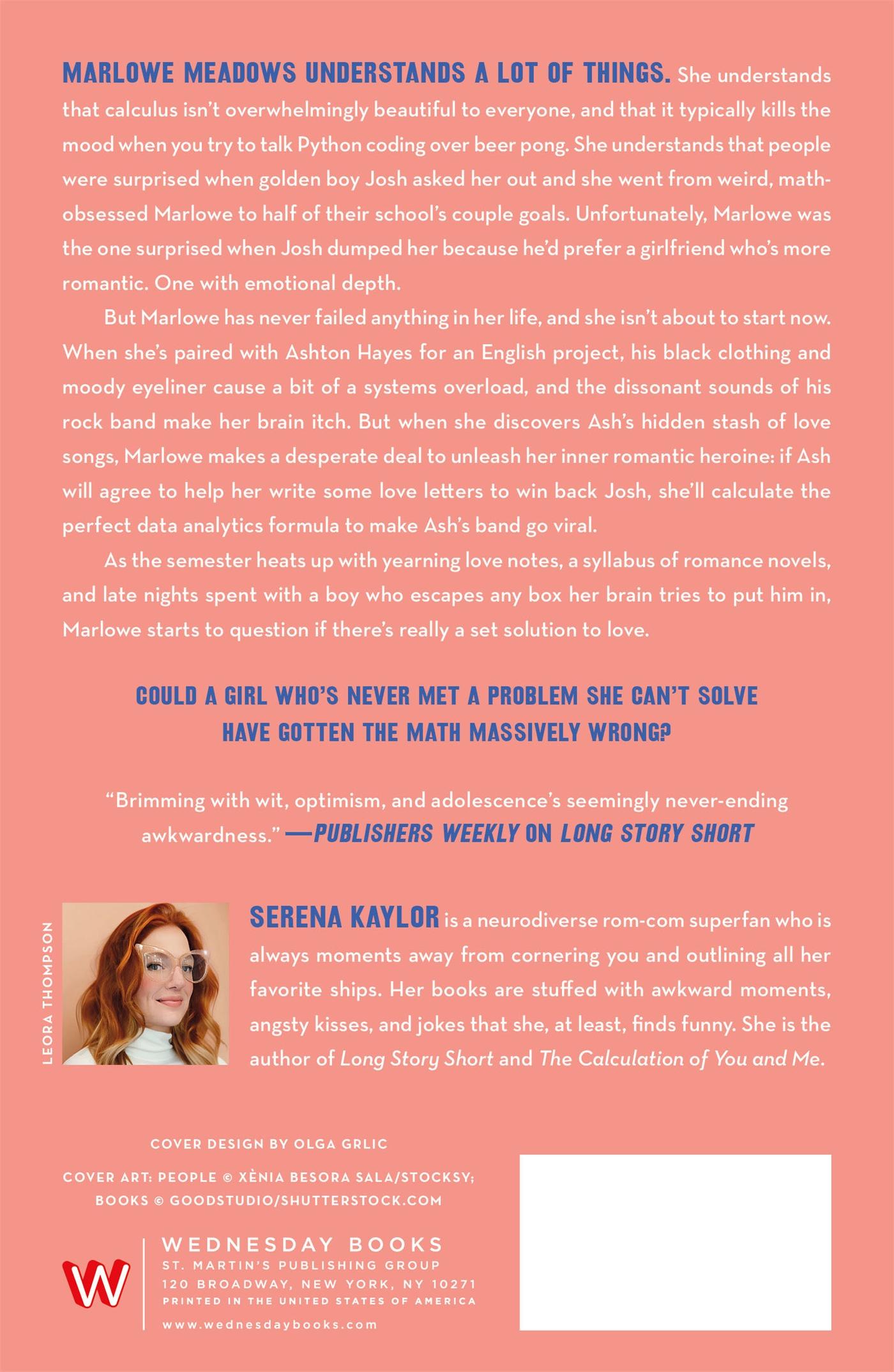 Rückseitencover Calculation of You and Me