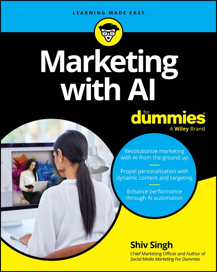 Vorderes Coverbild Marketing with AI for Dummies