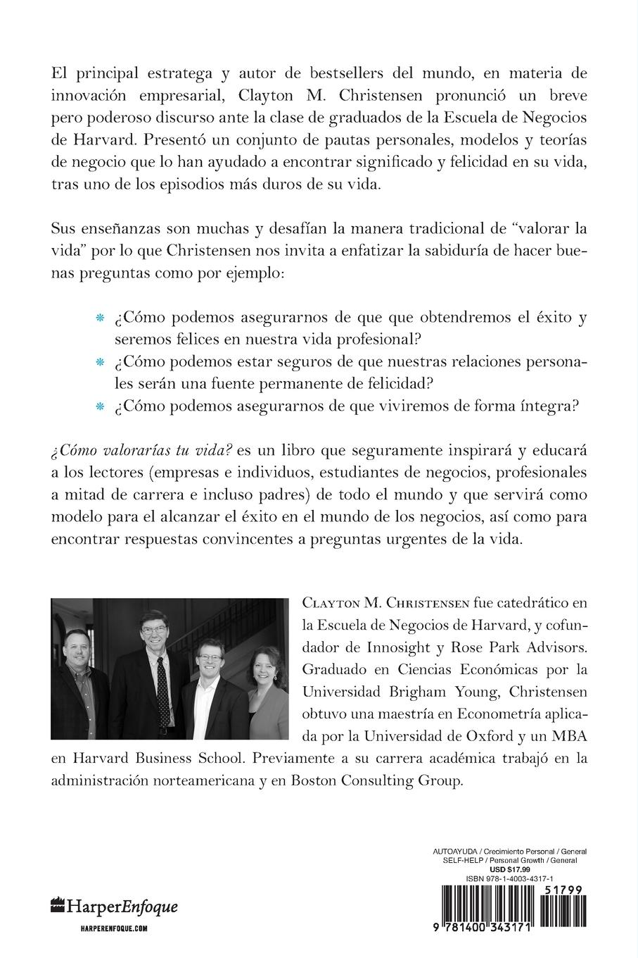 Rückseitencover La ¿¿C¿¿mo medir¿¿s tu vida?