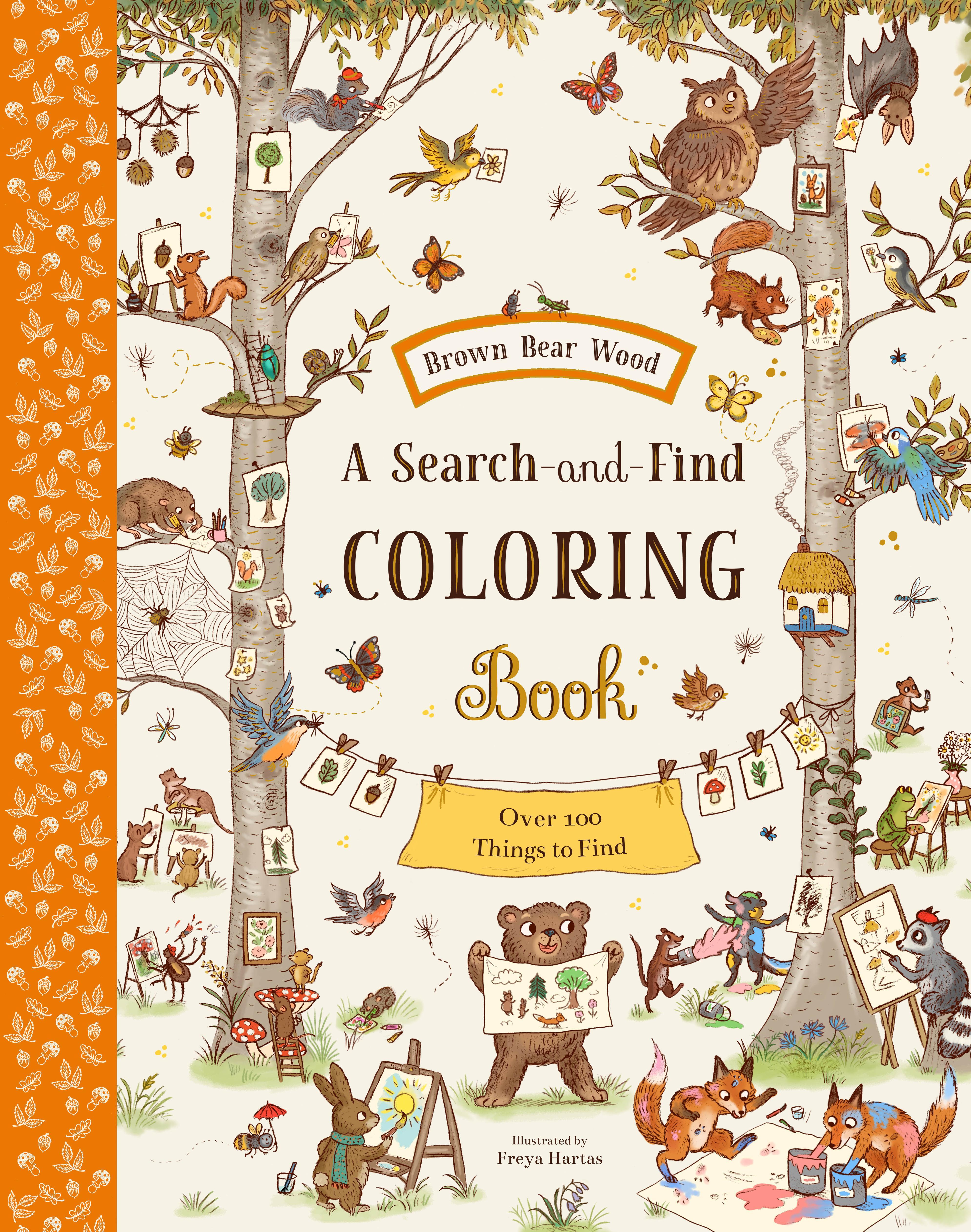 Vorderes Coverbild Brown Bear Wood: A Search-And-Find Coloring Book