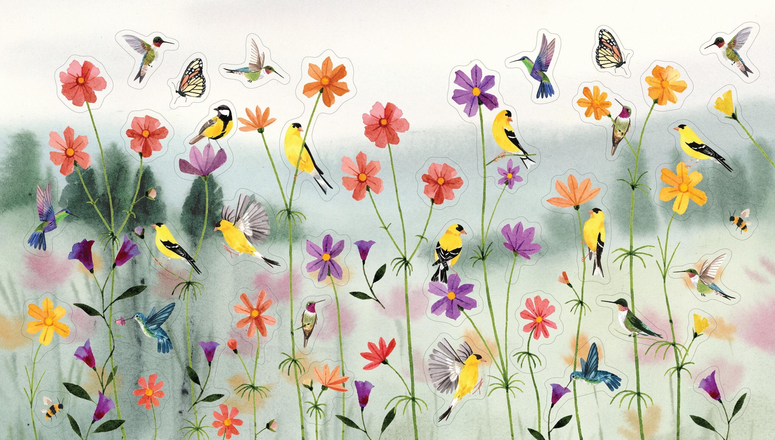 Beispielinhalt (Bild) A Bird Lover's Sticker Book