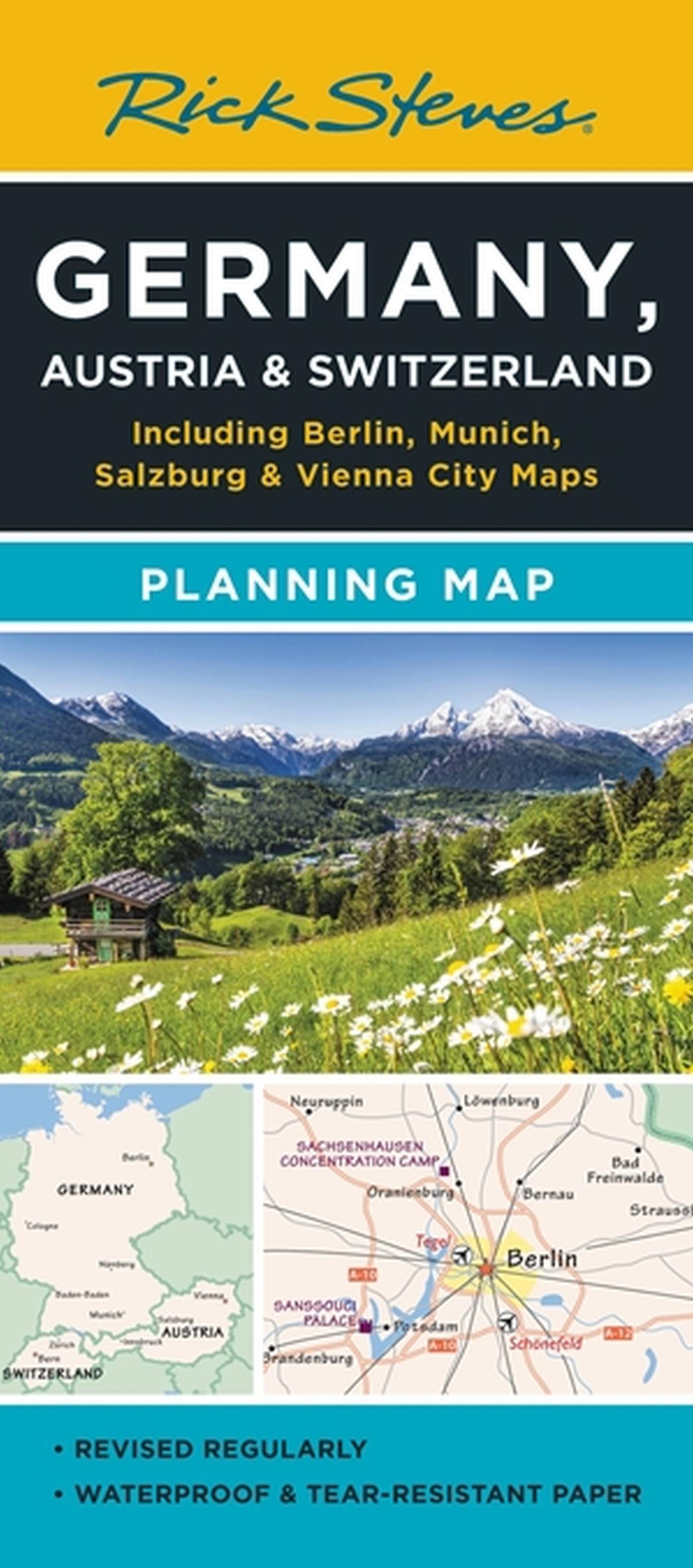Vorderes Coverbild Rick Steves Germany, Austria & Switzerland Planning Map
