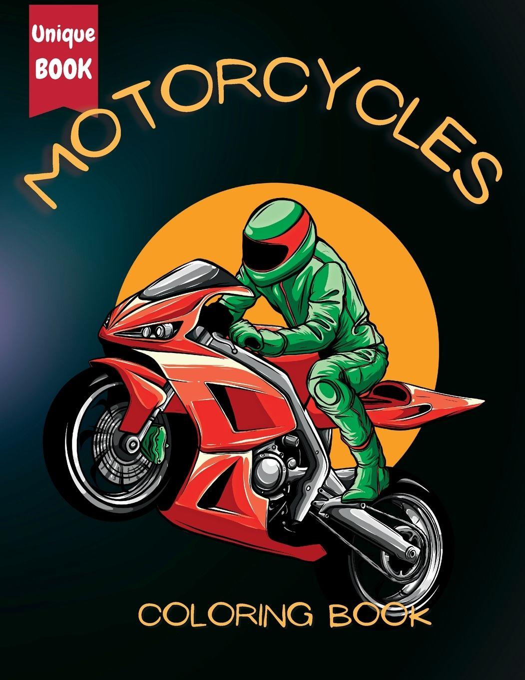 Vorderes Coverbild Motorcycle Coloring Book for Boys