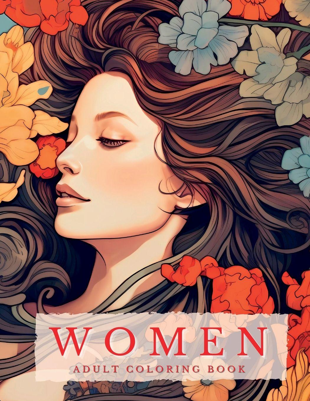 Vorderes Coverbild Women's Portraits Coloring Book