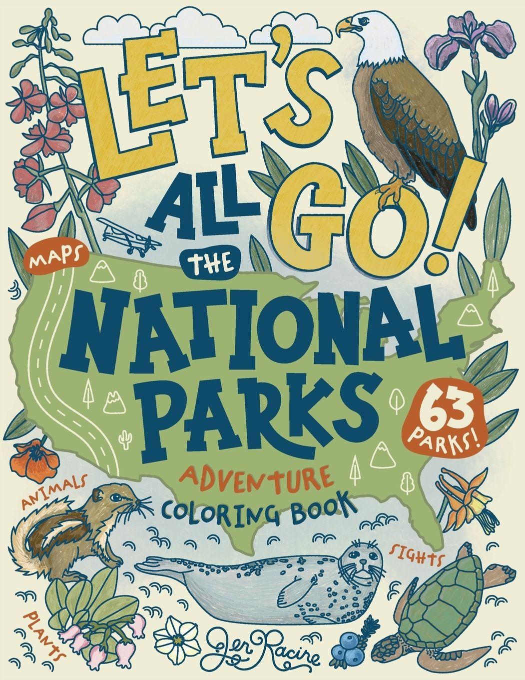 Vorderes Coverbild Let's Go! All the National Parks Adventure Coloring Book