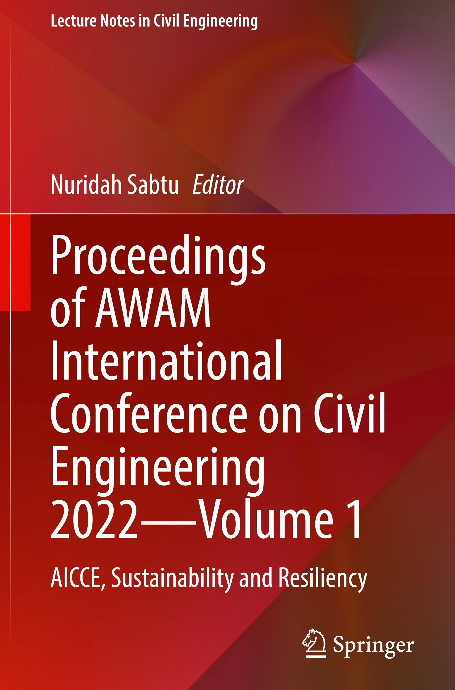 Vorderes Coverbild Proceedings of AWAM International Conference on Civil Engineering 2022-Volume 1