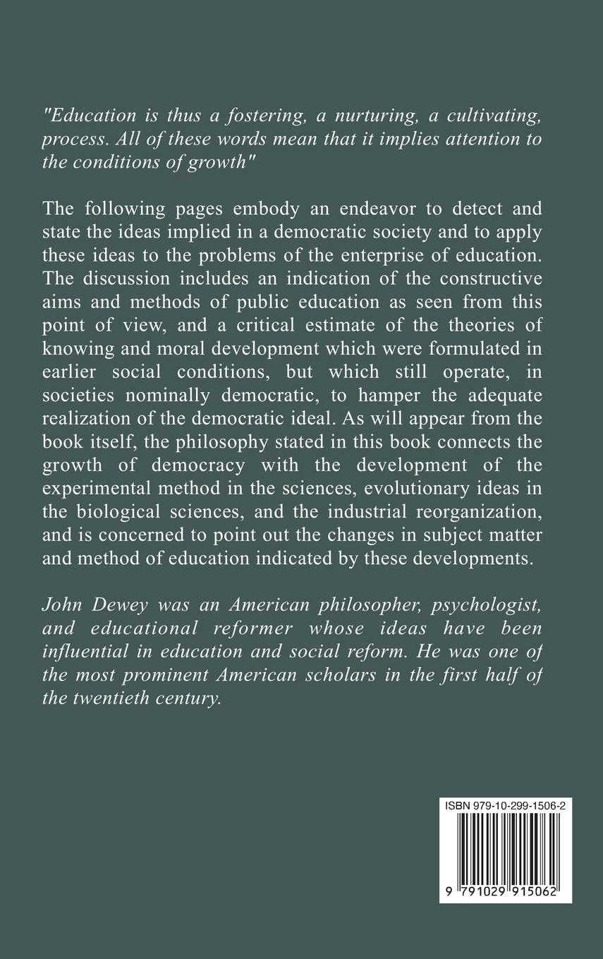 Rückseitencover Democracy and Education