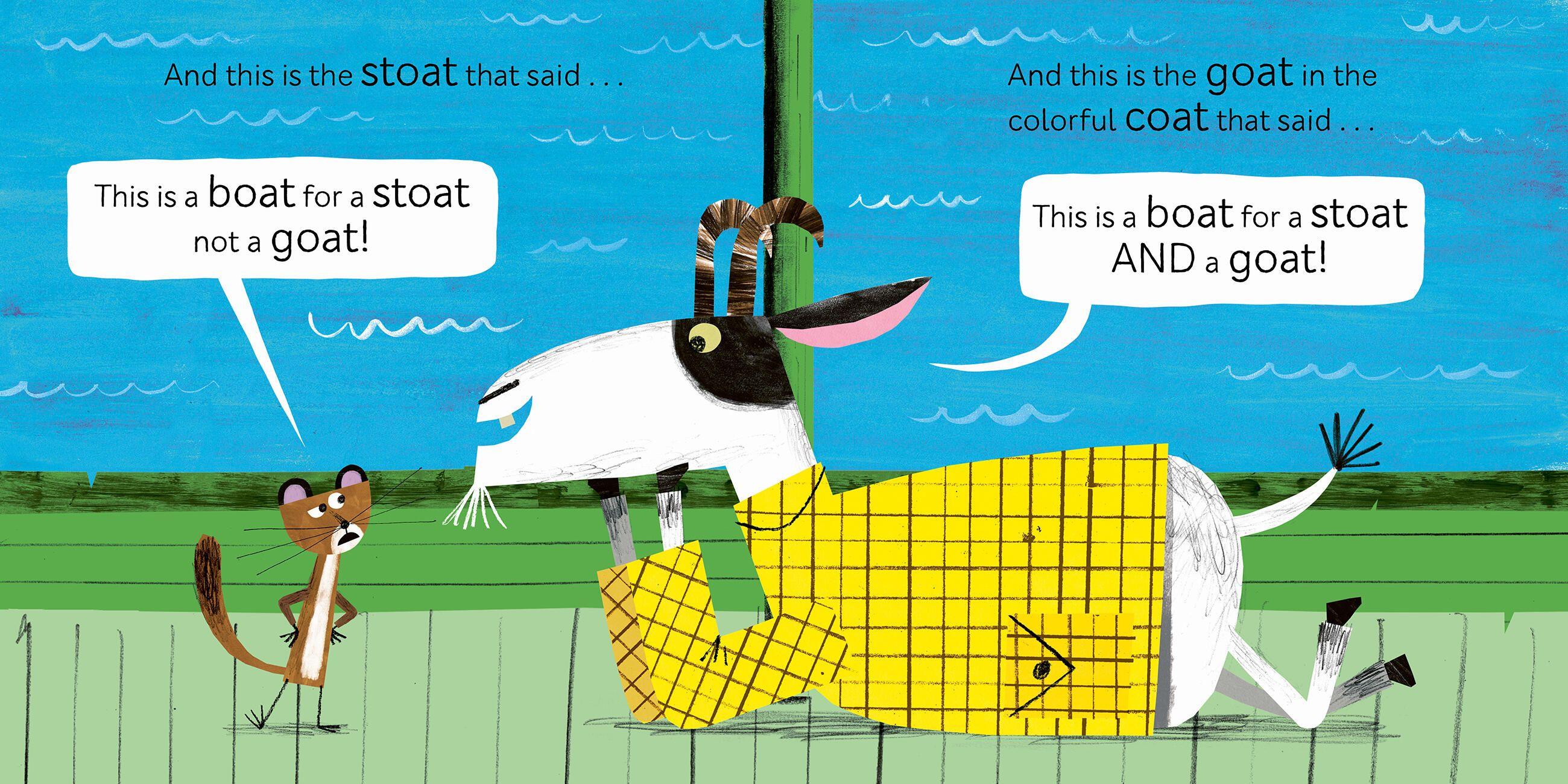 Beispielinhalt (Bild) The Goat and the Stoat and the Boat
