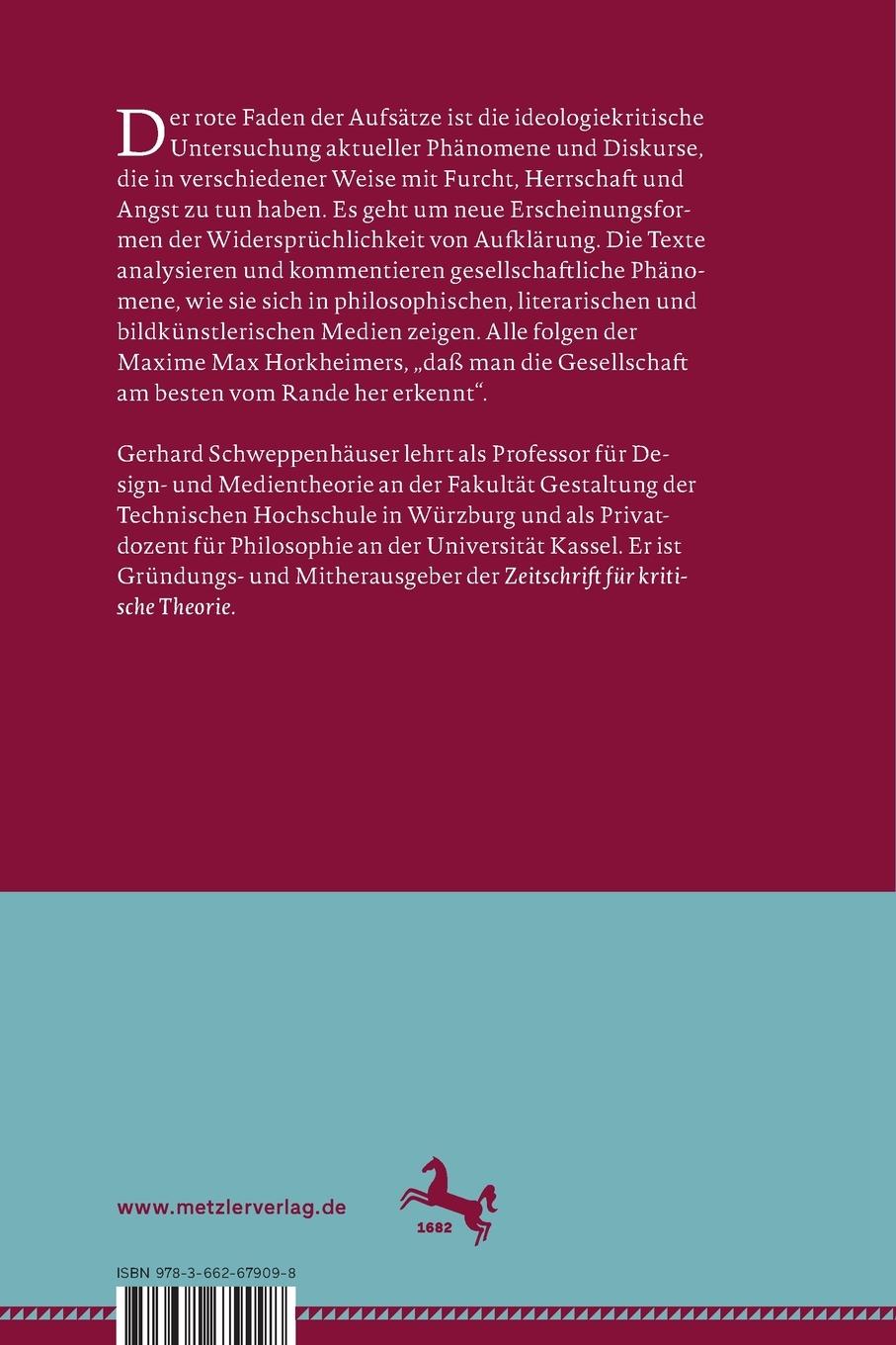 Rückseitencover Angst und Aufklärung