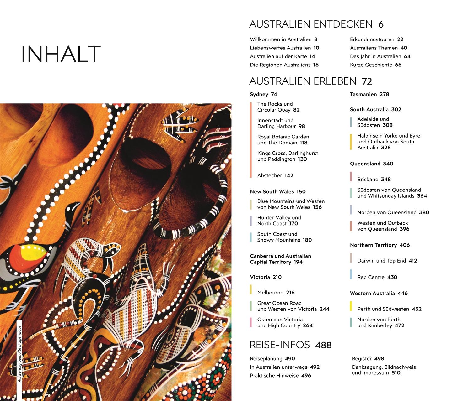 Beispielinhalt (Bild) Vis-à-Vis Reiseführer Australien