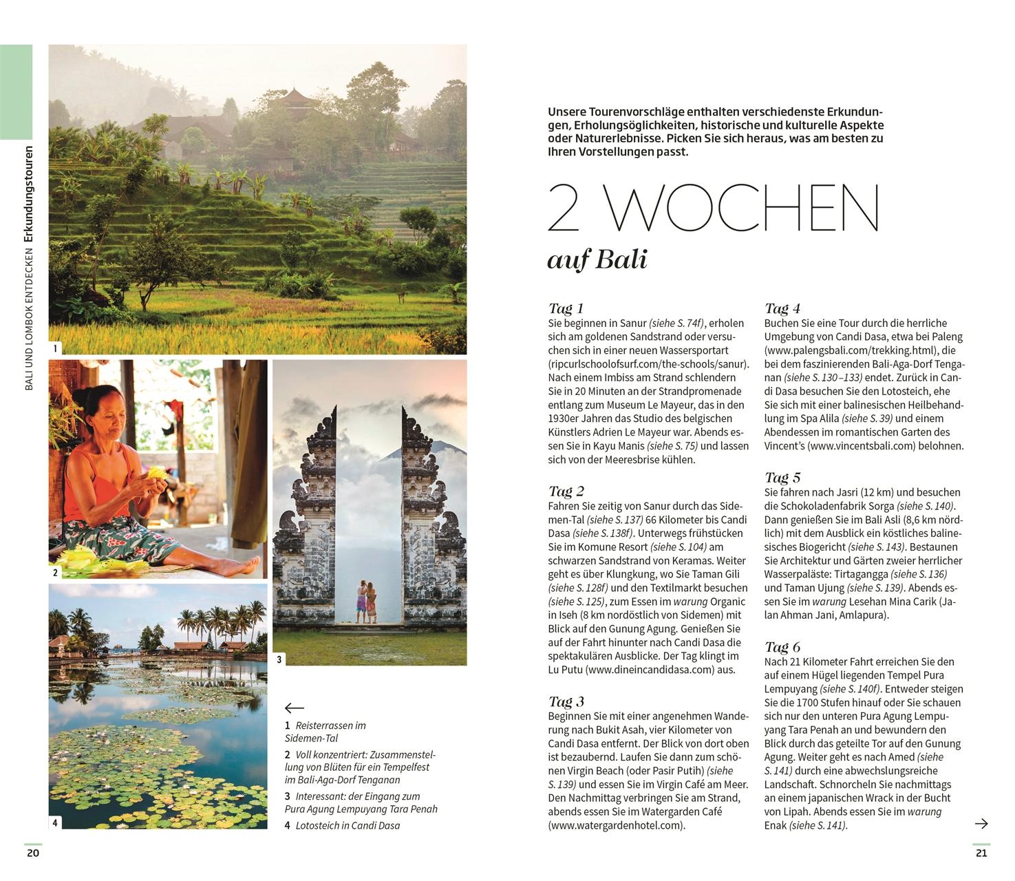 Beispielinhalt (Bild) Vis-à-Vis Reiseführer Bali & Lombok