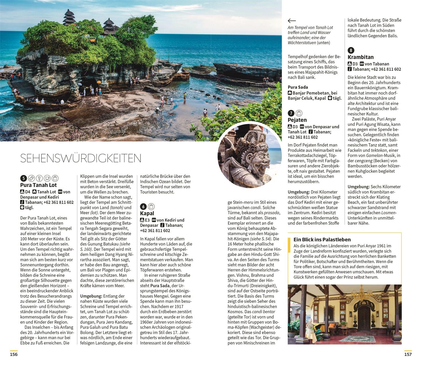 Beispielinhalt (Bild) Vis-à-Vis Reiseführer Bali & Lombok