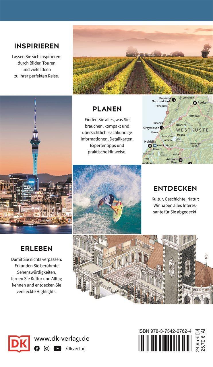 Rückseitencover Vis-à-Vis Reiseführer Neuseeland