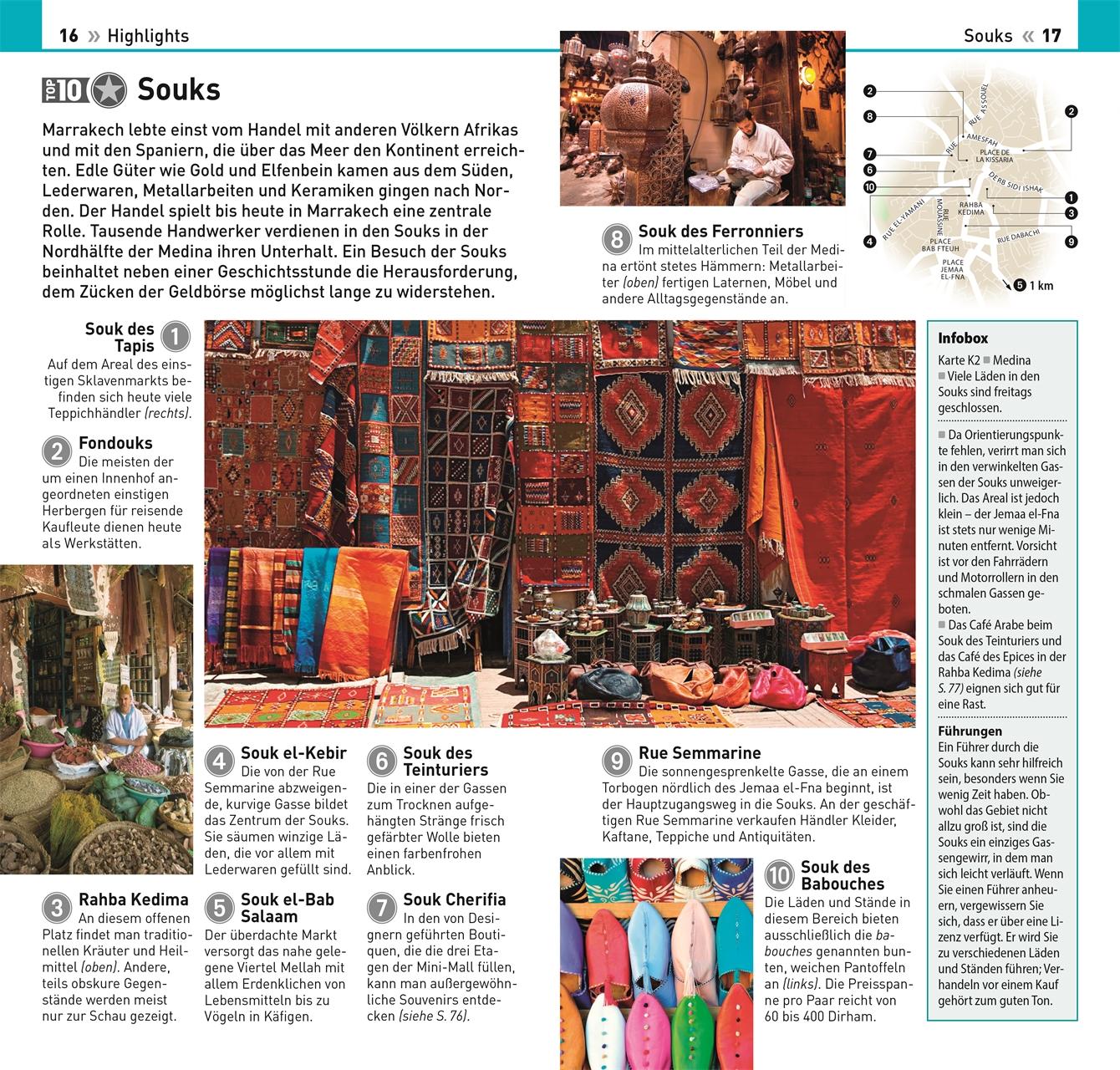 Beispielinhalt (Bild) TOP10 Reiseführer Marrakech