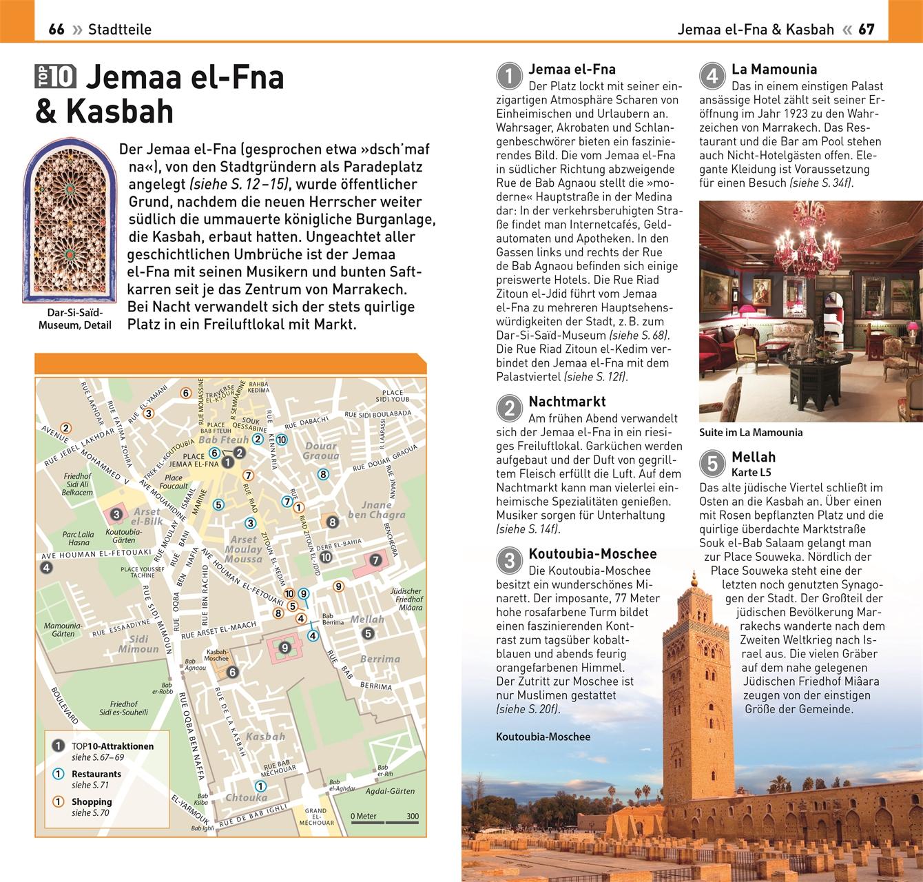 Beispielinhalt (Bild) TOP10 Reiseführer Marrakech