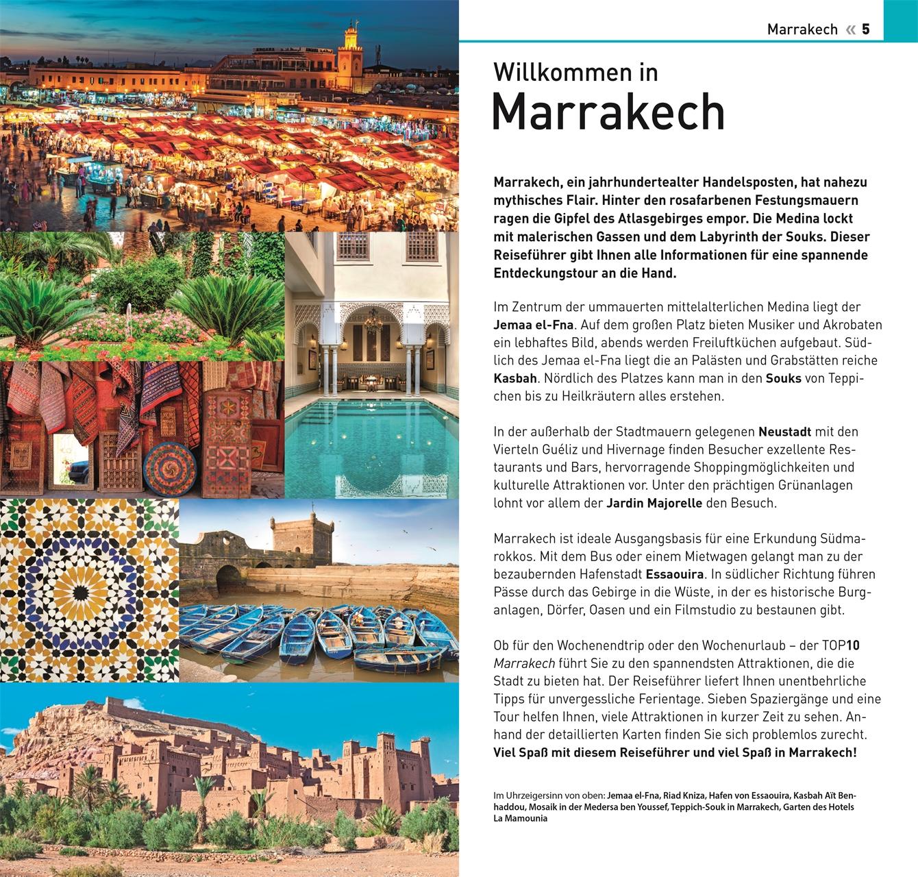 Beispielinhalt (Bild) TOP10 Reiseführer Marrakech