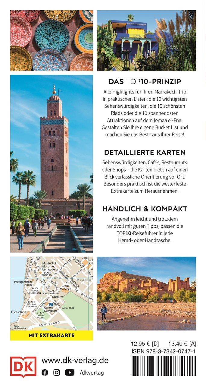 Rückseitencover TOP10 Reiseführer Marrakech