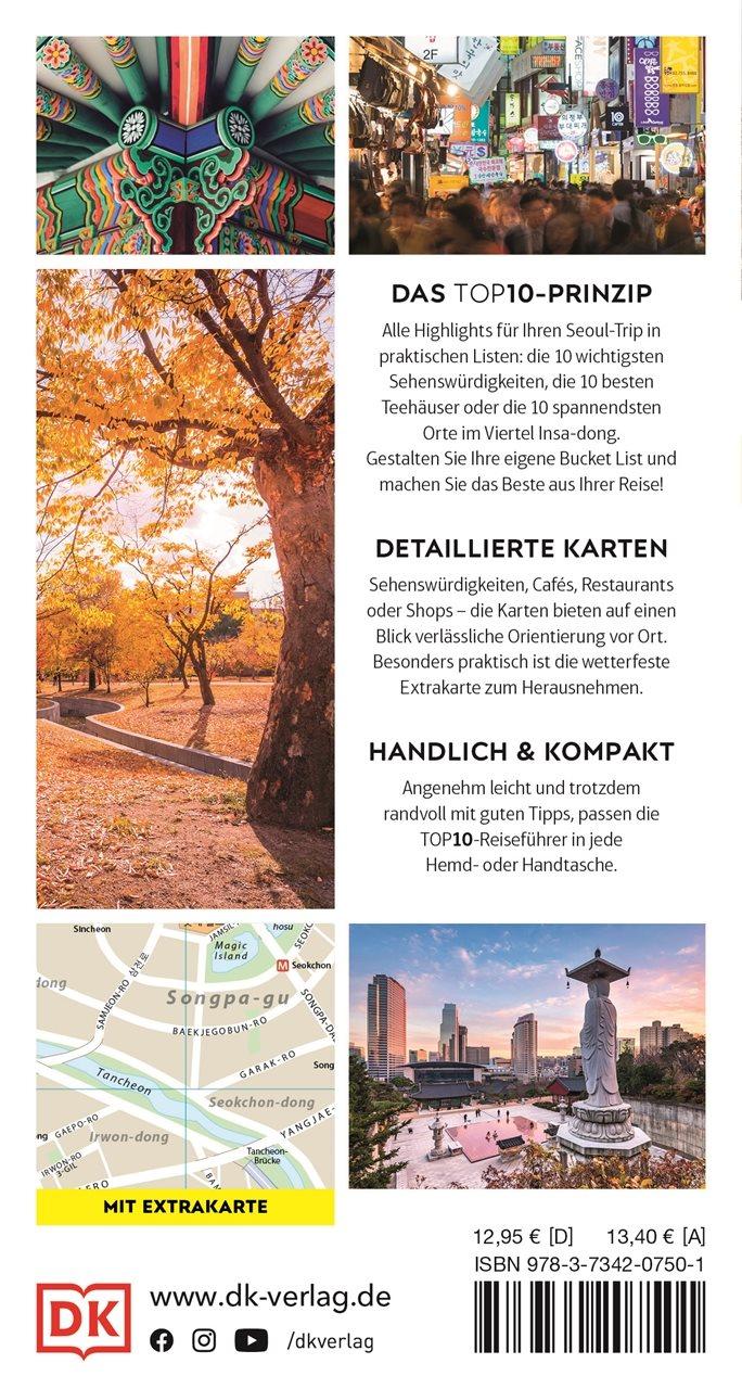 Rückseitencover TOP10 Reiseführer Seoul