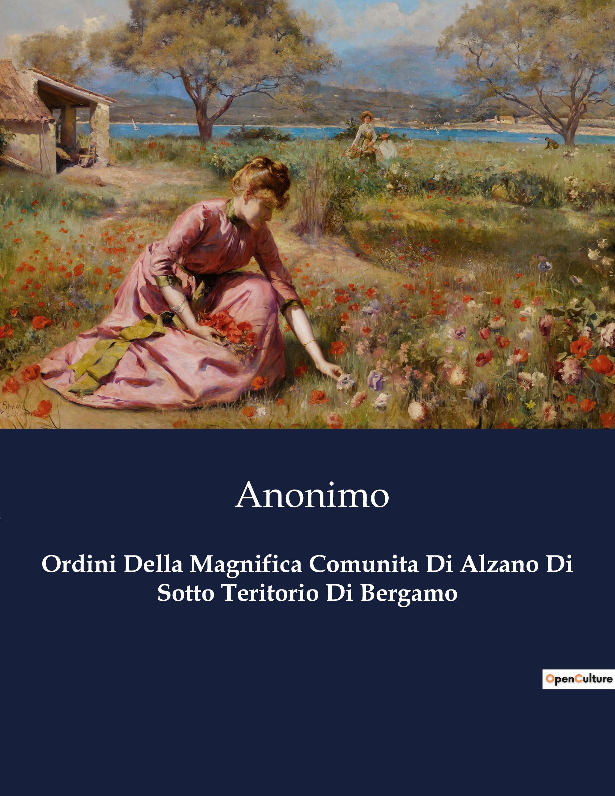 Vorderes Coverbild Ordini Della Magnifica Comunita Di Alzano Di Sotto Teritorio Di Bergamo
