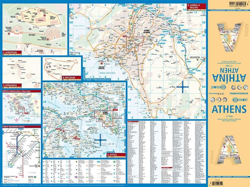 Beispielinhalt (Bild) Athens ( Athína / Athens ) 1 : 7500