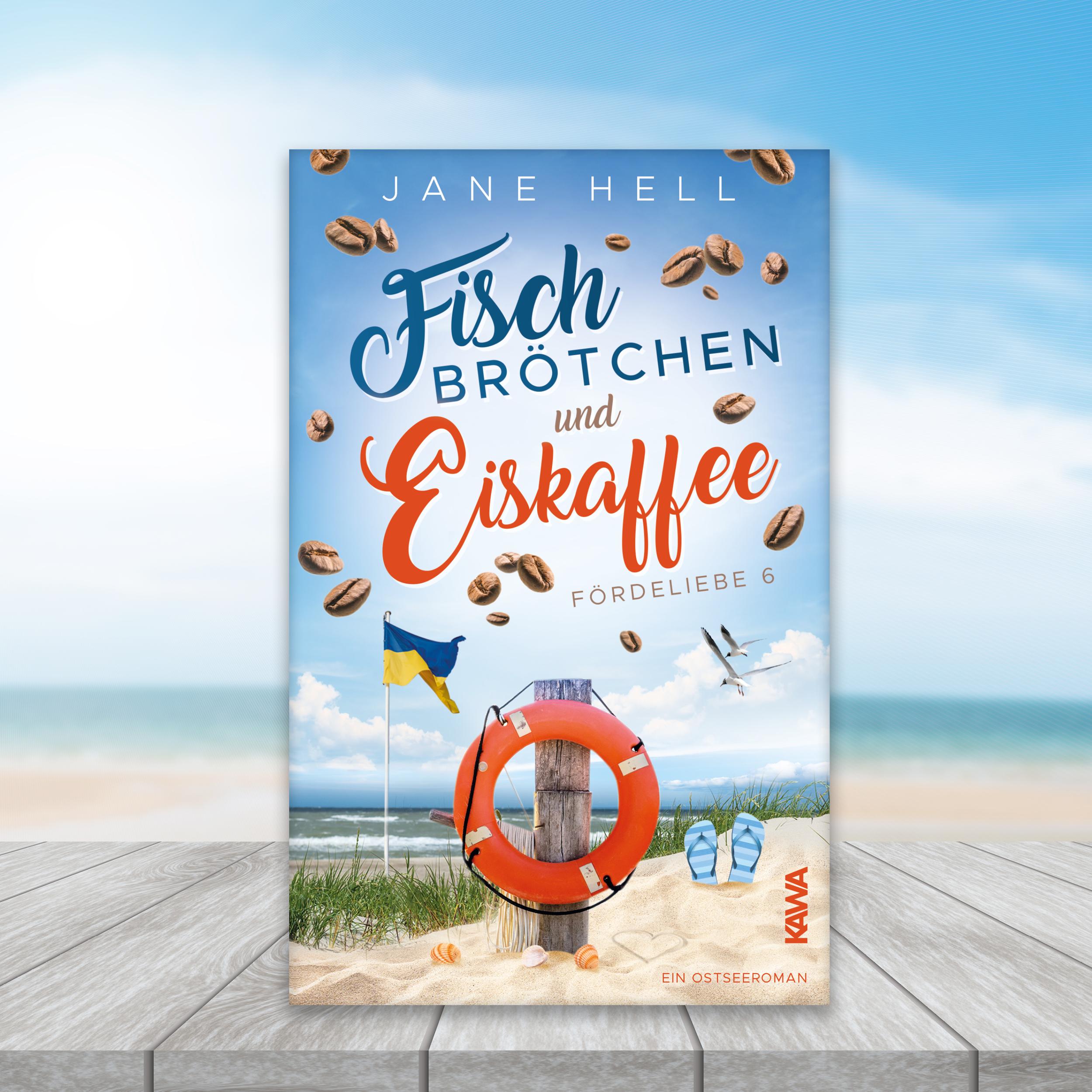 Beispielinhalt (Bild) Fischbrötchen und Eiskaffee