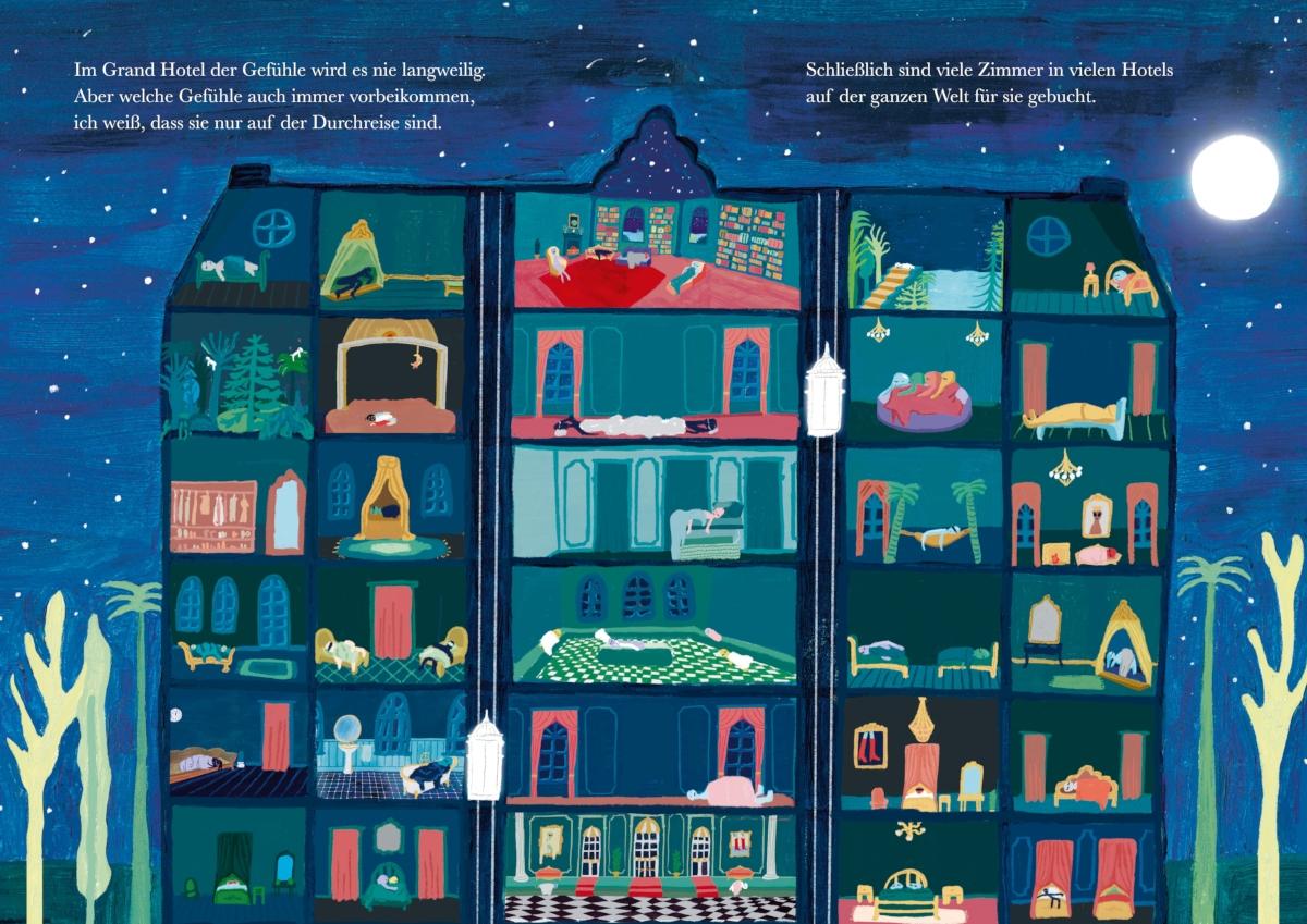 Beispielinhalt (Bild) Das Grand Hotel der Gefühle. Wenn Liebe, Wut und Dankbarkeit bei uns einziehen: Gefühle beschreiben und benennen.