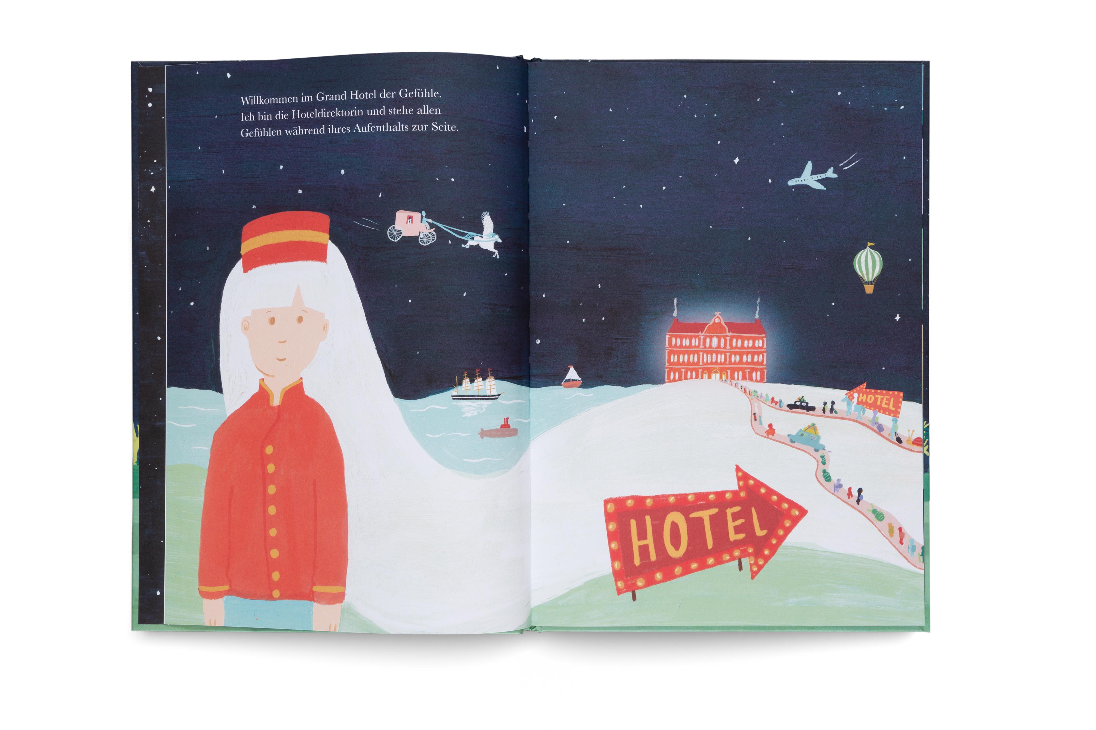 Beispielinhalt (Bild) Das Grand Hotel der Gefühle. Wenn Liebe, Wut und Dankbarkeit bei uns einziehen: Gefühle beschreiben und benennen.