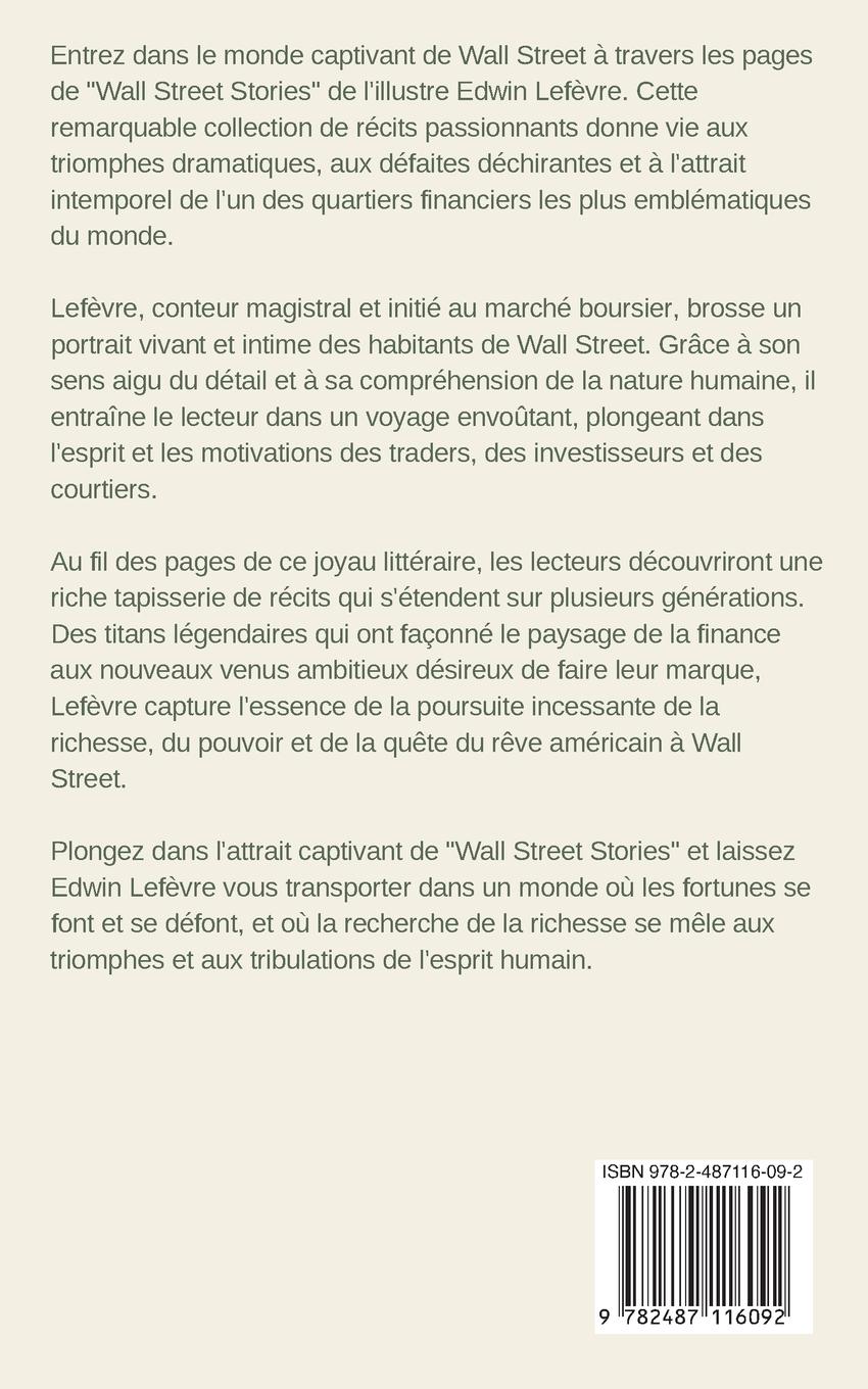 Rückseitencover Les Histoires de Wall Street (Traduit)