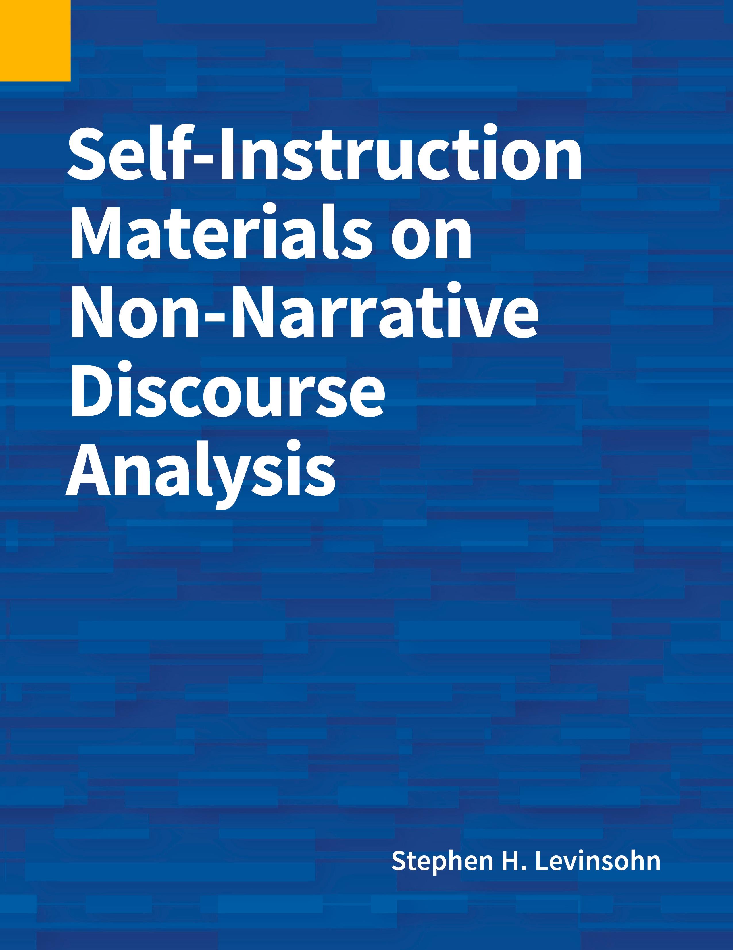 Vorderes Coverbild Self-Instruction Materials on Non-Narrative Discourse Analysis