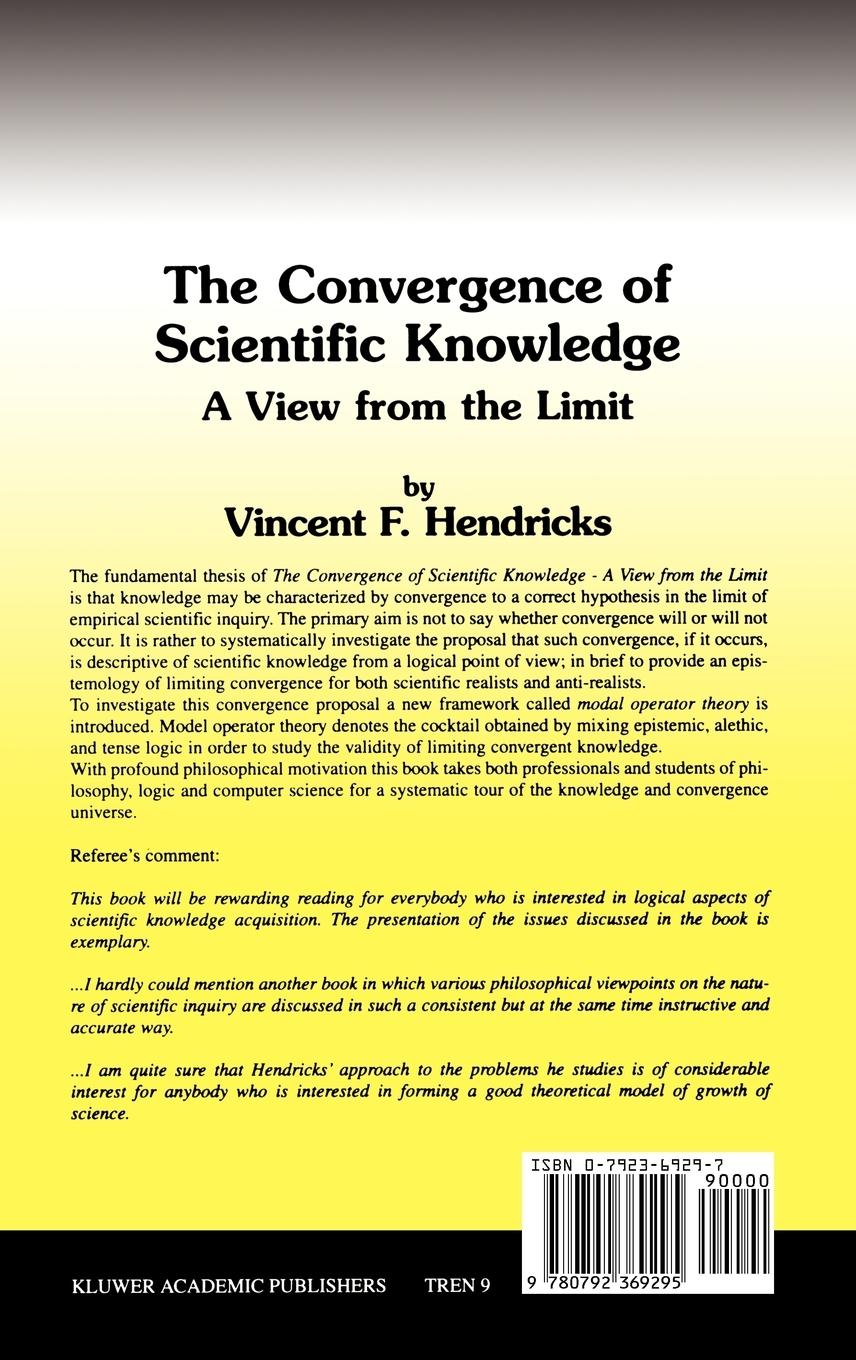 Rückseitencover The Convergence of Scientific Knowledge