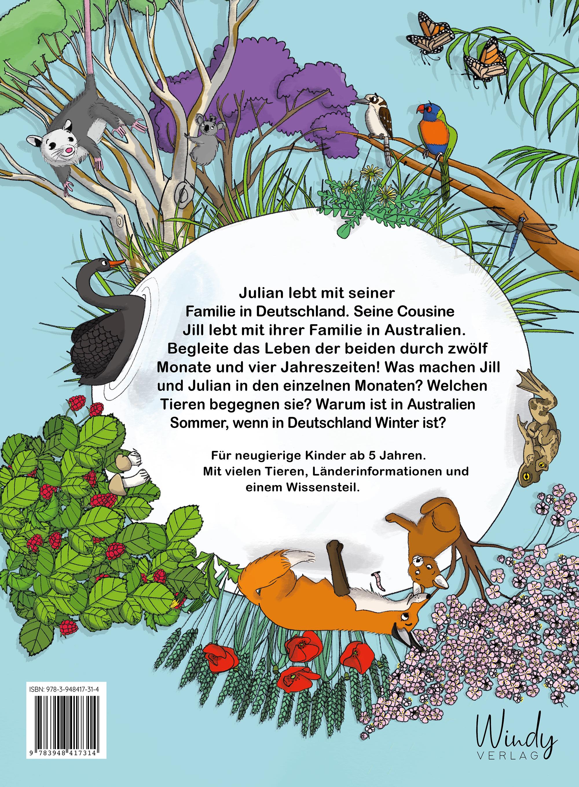 Rückseitencover Sommer bei dir - Winter bei mir