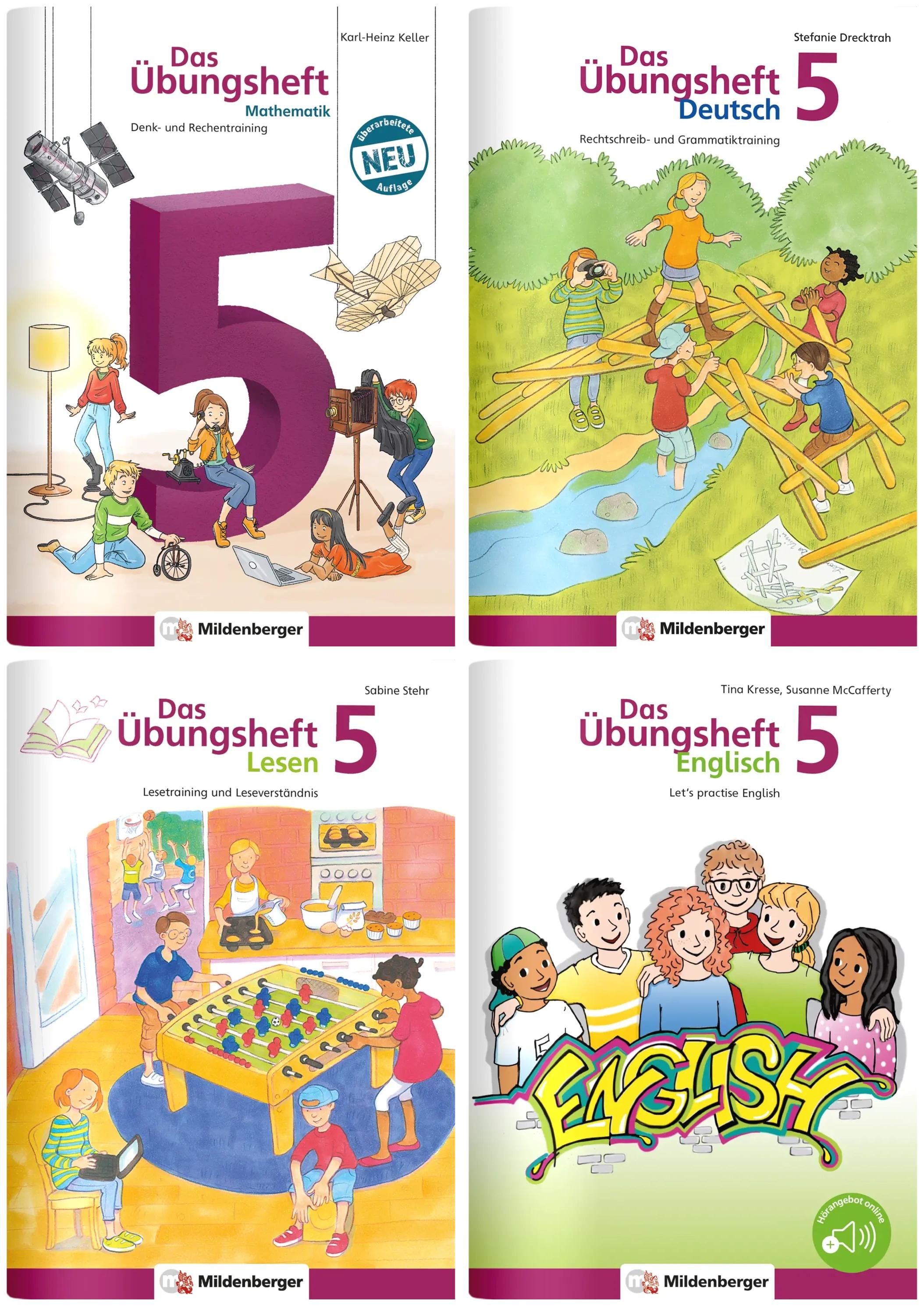 Vorderes Coverbild Sicher ins 6. Schuljahr - Rechnen - Schreiben - Lesen - Grammatik - Englisch · Klasse 5/ 4 versch. Bände