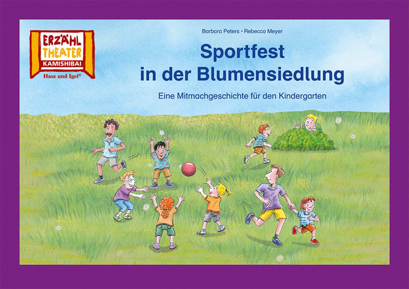 Vorderes Coverbild Sportfest in der Blumensiedlung / Kamishibai Bildkarten