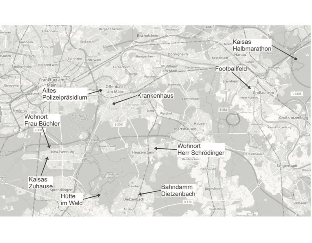 Beispielinhalt (Bild) Schrödingers Kasten - Laufkrimi