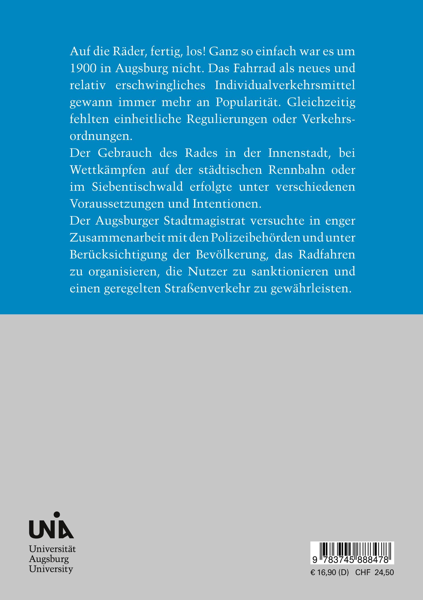 Rückseitencover "Augsburg ist eine radlerfreundliche Stadt"