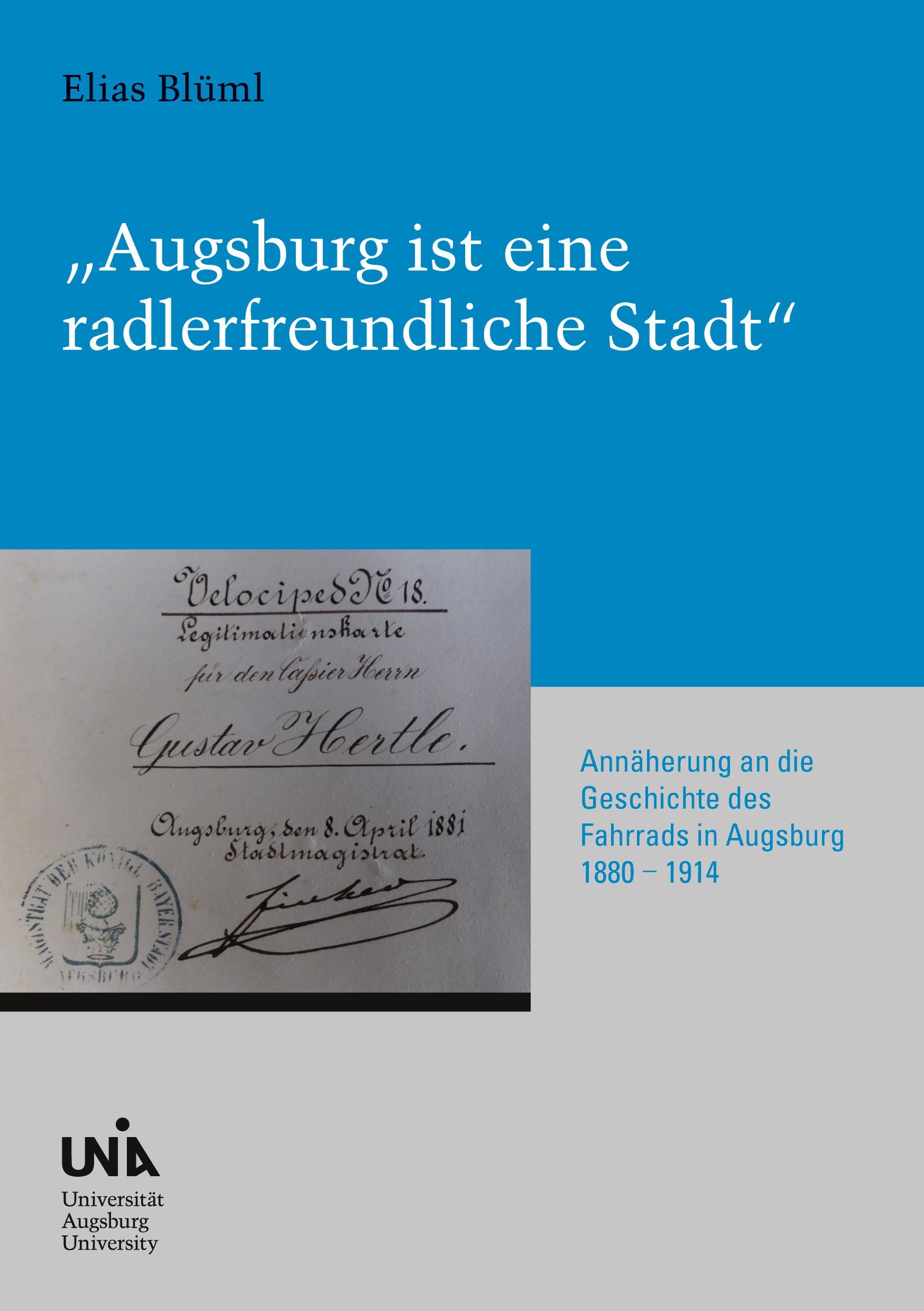 Vorderes Coverbild "Augsburg ist eine radlerfreundliche Stadt"