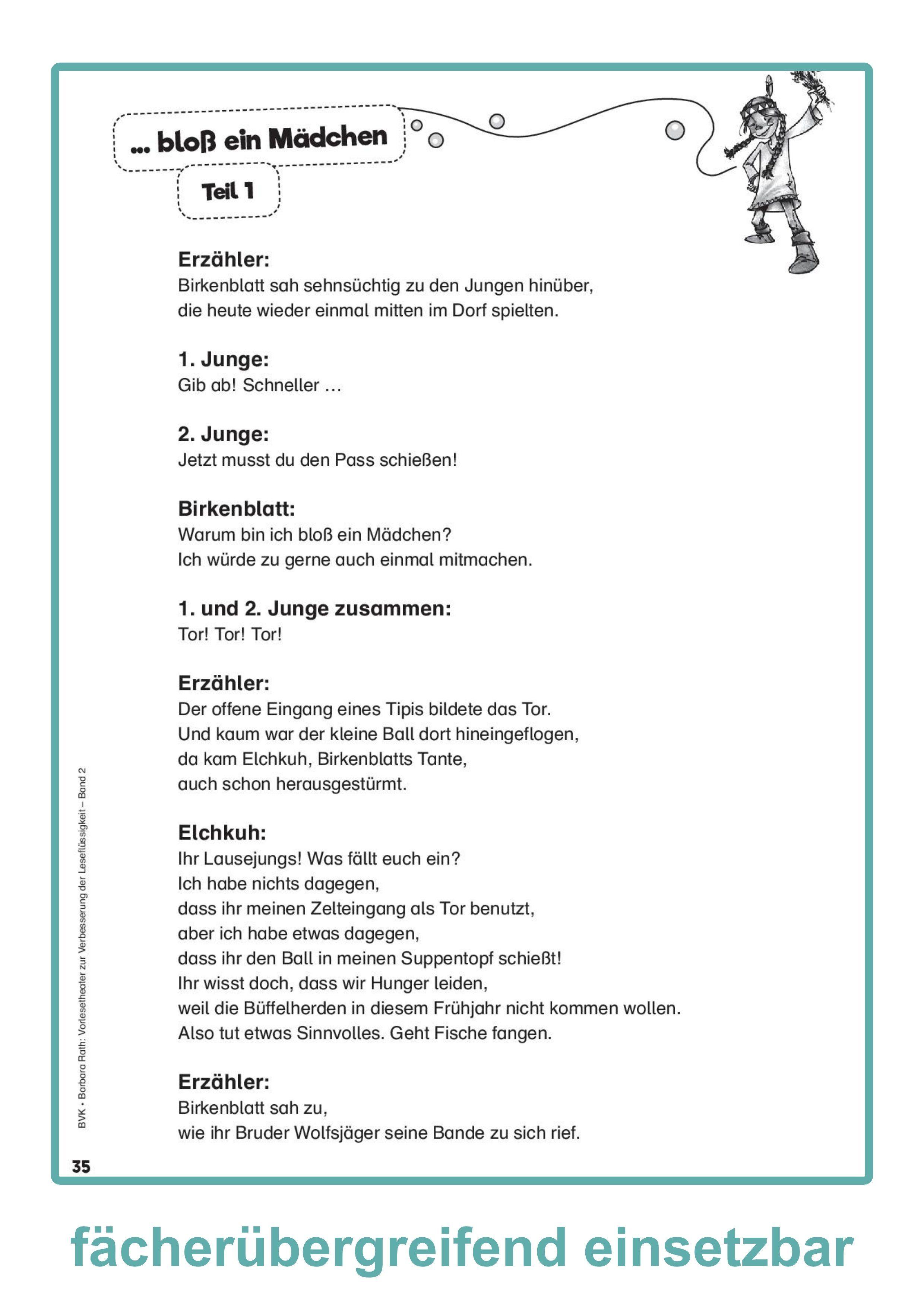 Beispielinhalt (Bild) Vorlesetheater Band 2