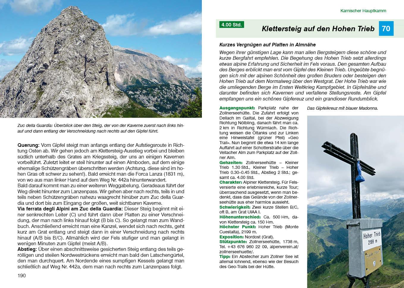 Beispielinhalt (Bild) Klettersteige Julische Alpen