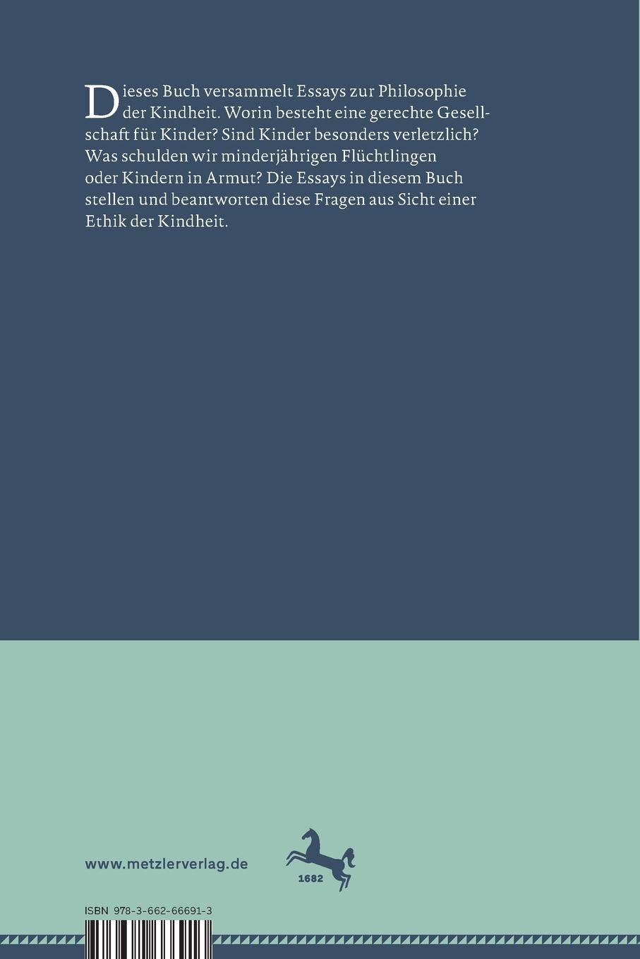 Rückseitencover Ethik der Kindheit