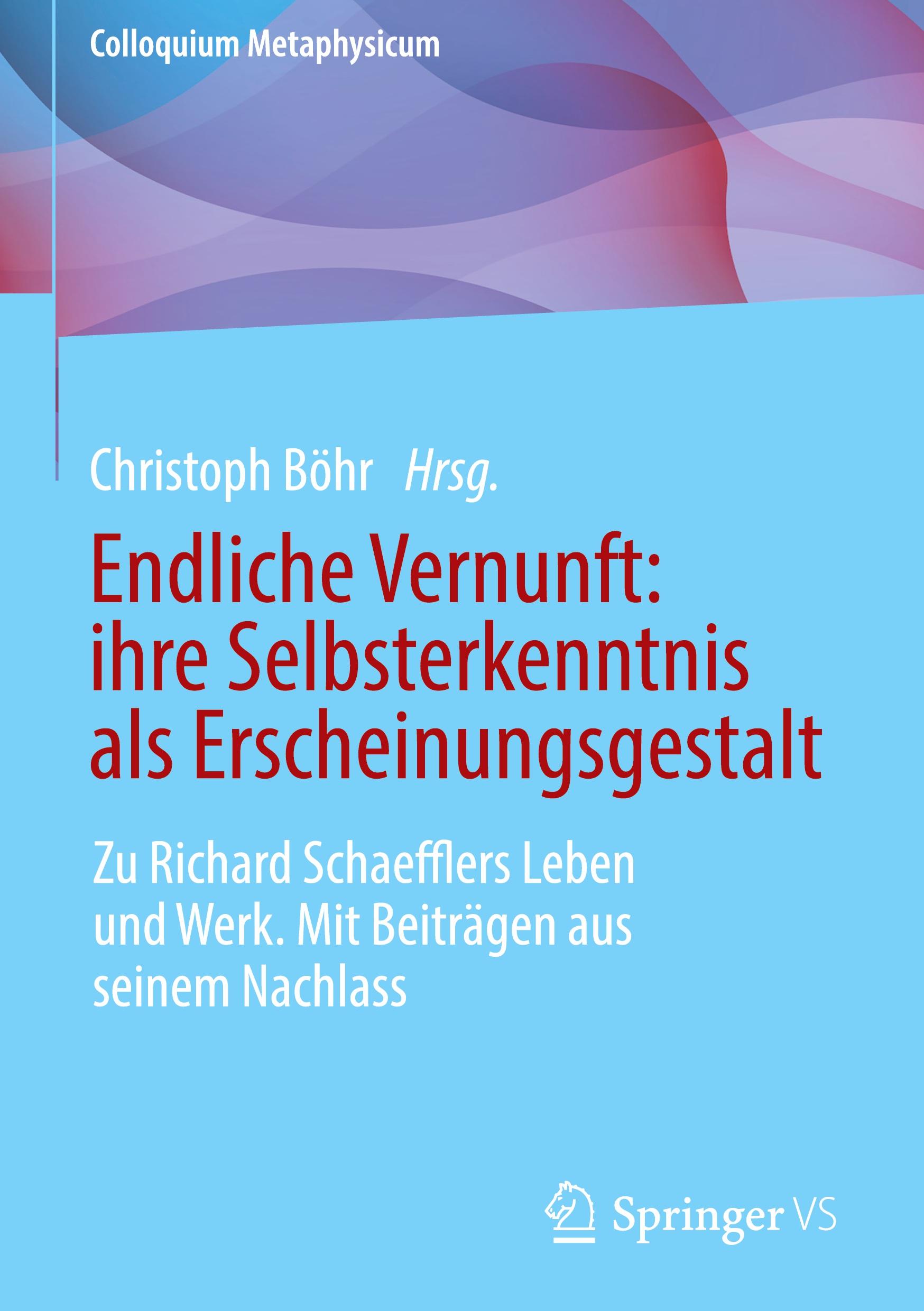 Vorderes Coverbild Endliche Vernunft: ihre Selbsterkenntnis als Erscheinungsgestalt