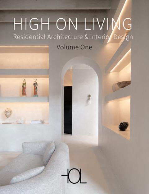 Vorderes Coverbild High On Living. RESIDENTIAL ARCHITECTURE & INTERIOR DESIGN