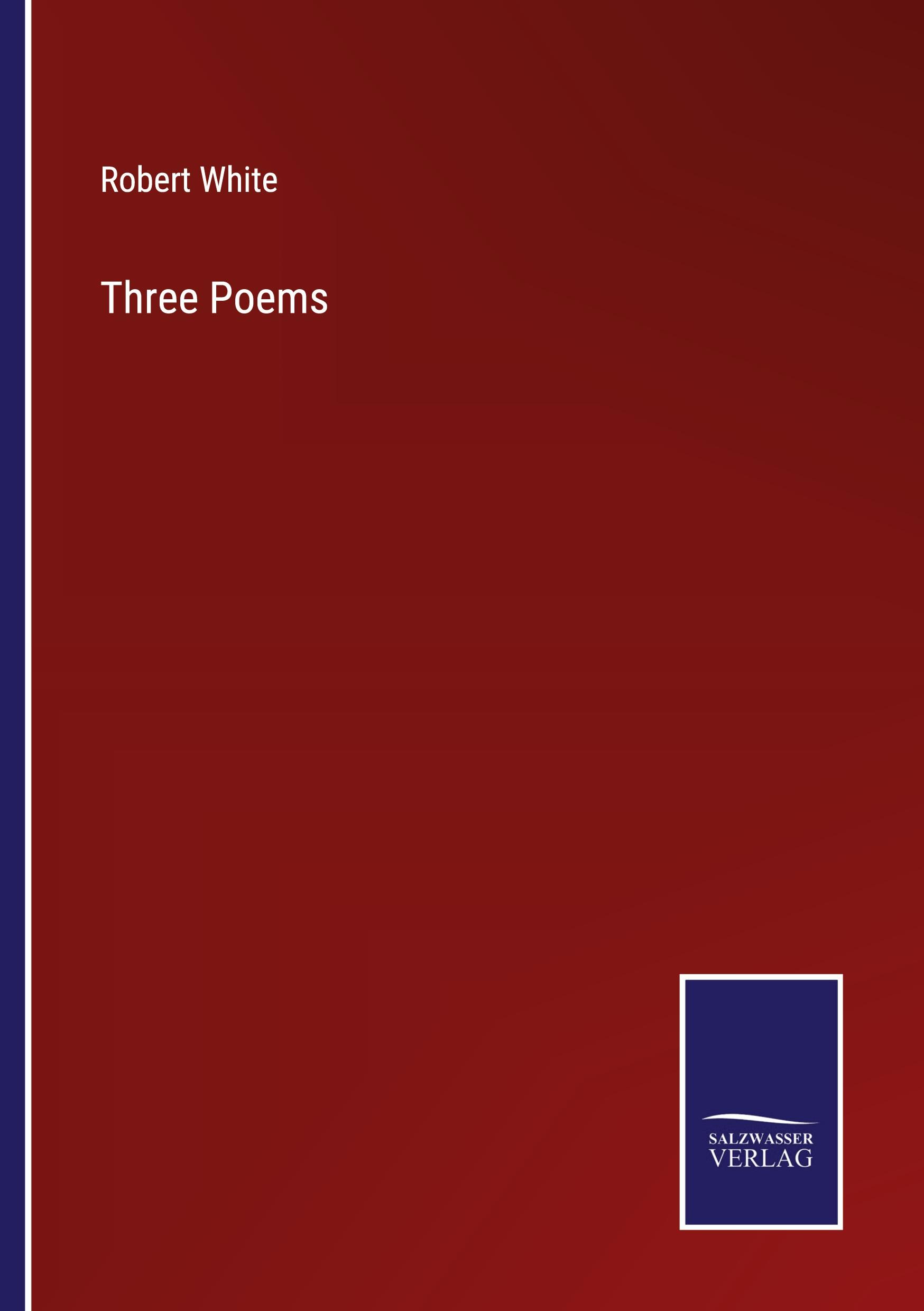 Vorderes Coverbild Three Poems