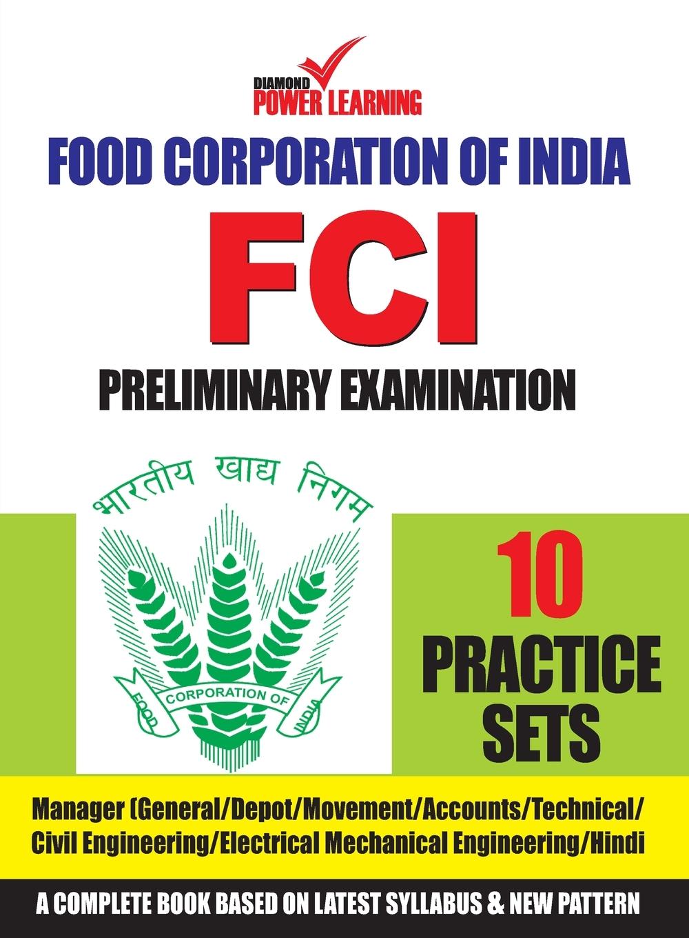 Vorderes Coverbild Food Corporation of India - Preliminary Examination - 10 PTP