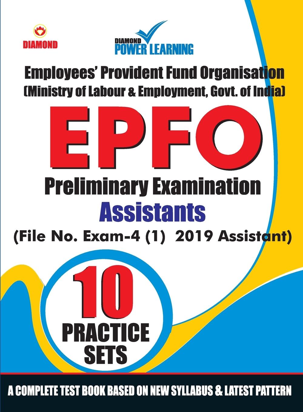 Vorderes Coverbild EPFO - Preliminary Examination - Assistant - 10 Practice Test Paper