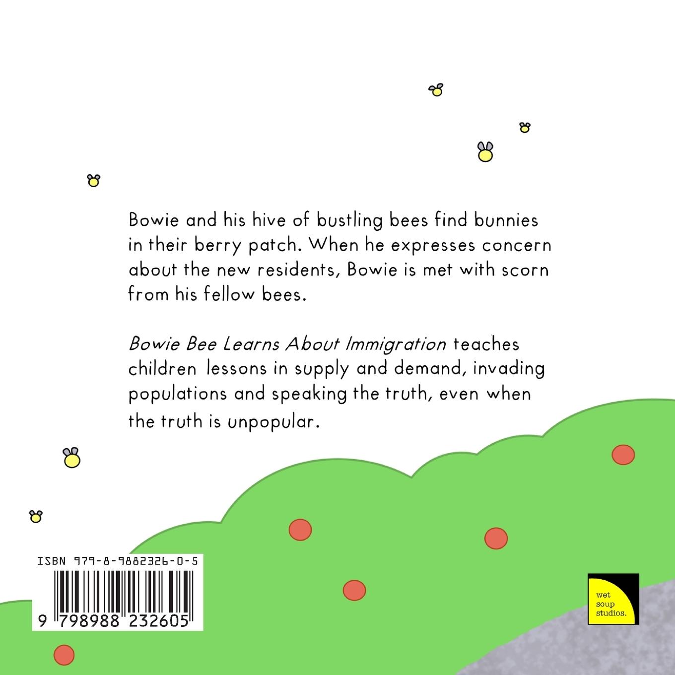 Rückseitencover Bowie Bee Learns About Immigration