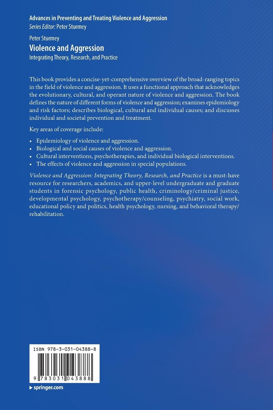 Rückseitencover Violence and Aggression