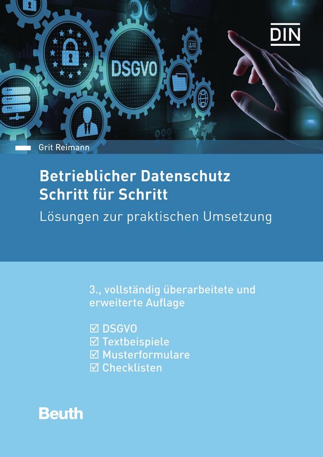 Vorderes Coverbild Betrieblicher Datenschutz Schritt für Schritt
