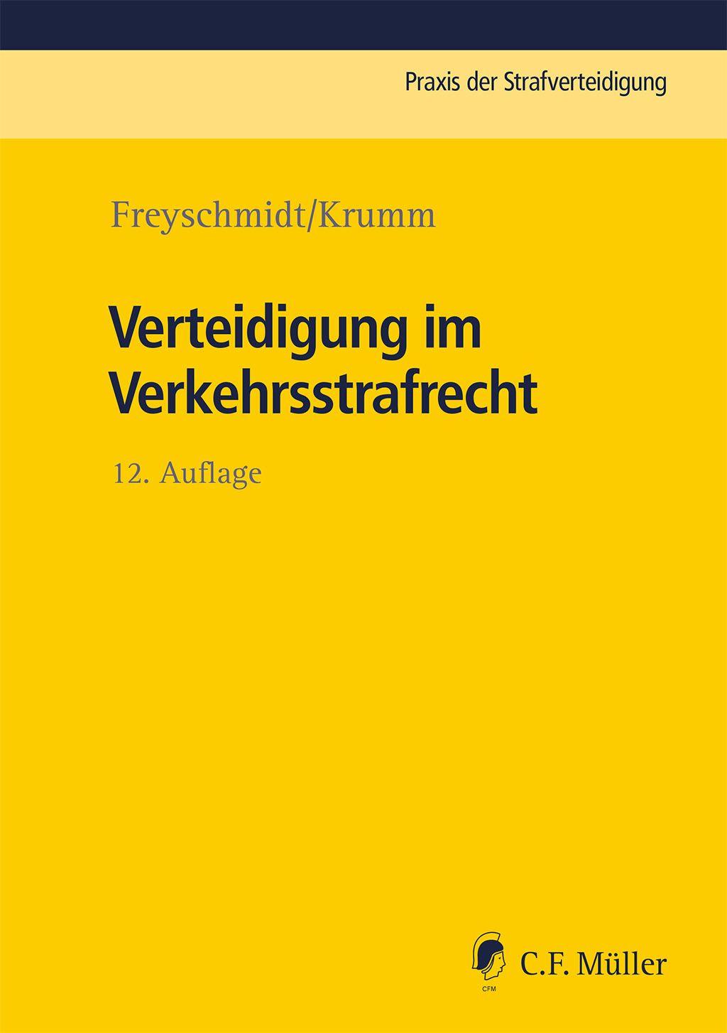 Vorderes Coverbild Verteidigung im Verkehrsstrafrecht