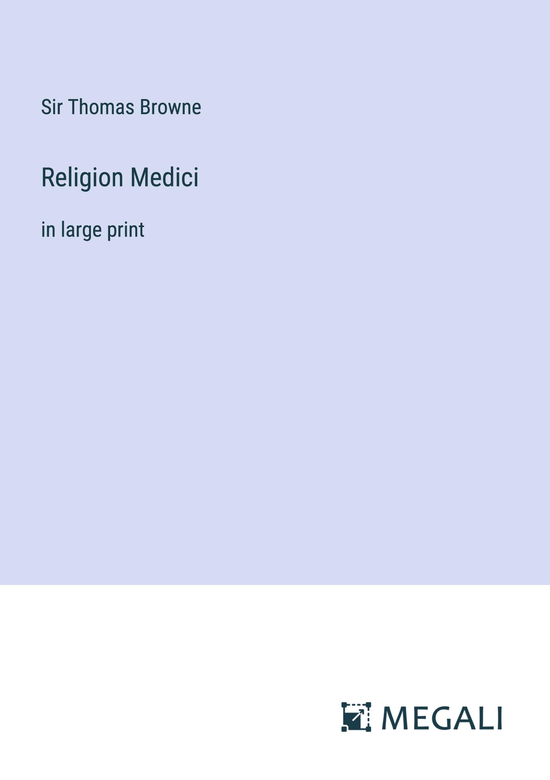 Vorderes Coverbild Religion Medici