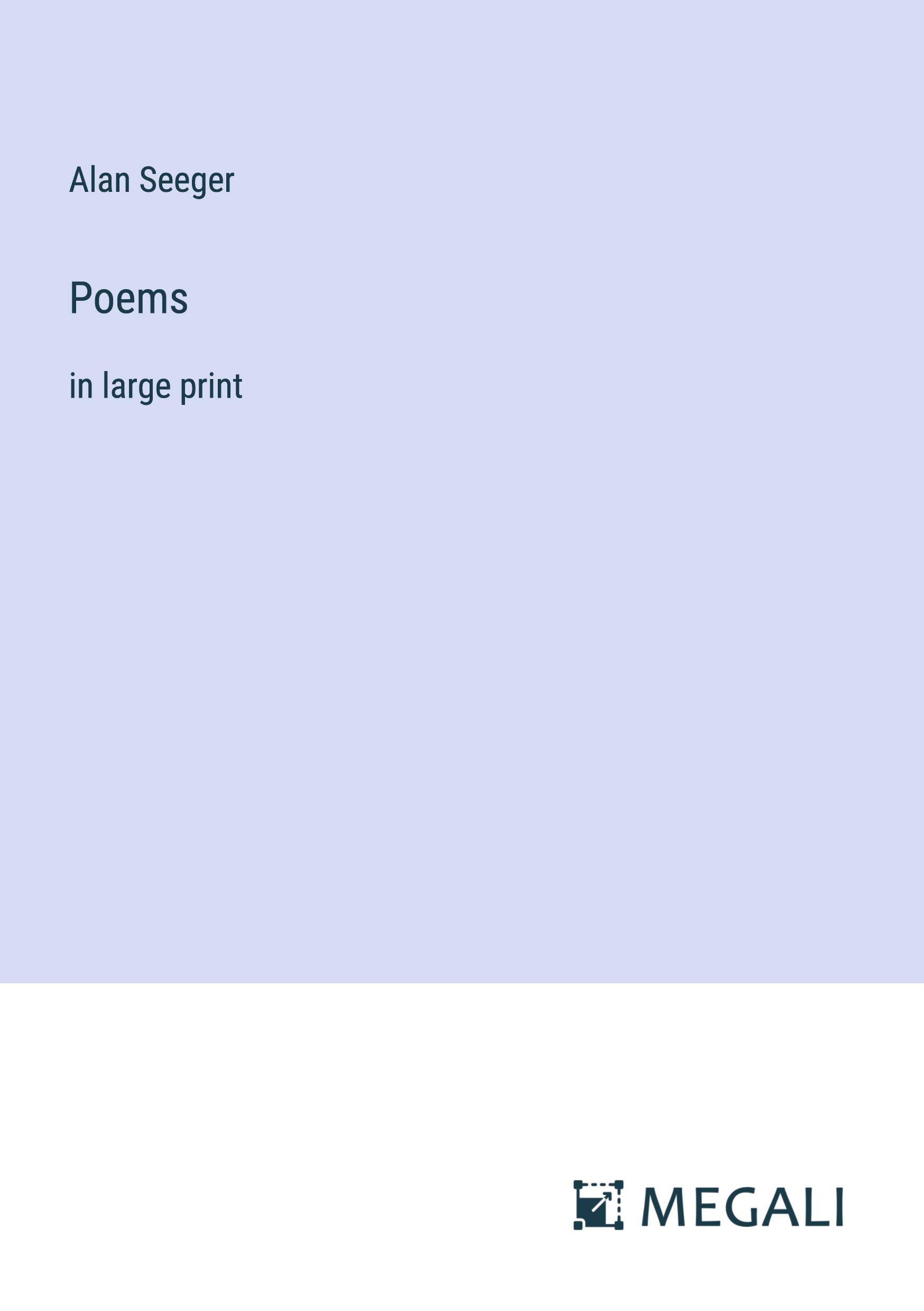 Vorderes Coverbild Poems